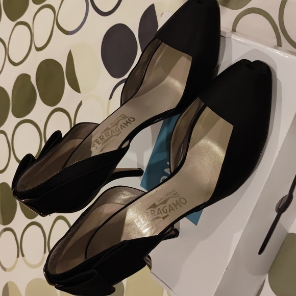 Salvatore Ferragamo Myra Satin Sandal - Picture 2 of 5